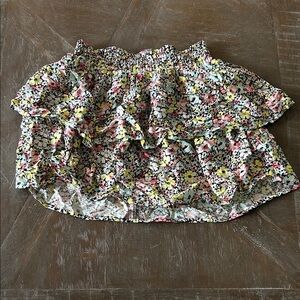 No Boundaries Pastel Ditsy Floral Ruffle Skirt